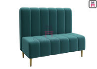 Wood frame Green Velvet 0.7cbm Upholstered Booth Seating