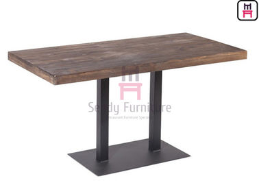 購入 純木の表面との耐久のレストランのダイニング テーブル屋内3/4/5cmの厚さ online manufacture