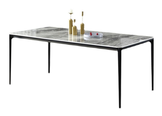 購入 ODM長方形の120x70x75cmのレストランのダイニング テーブルOEMの平板の石 online manufacture