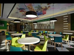 Armless木製の黒い革台所椅子、優雅で軽い木食堂の椅子